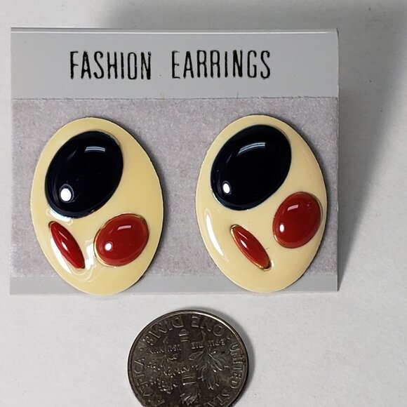 Elegant Oval Teardrop Earrings | Colorful 0.9-Inch | Women’s Fashion Jewelry - Picture 7 of 8